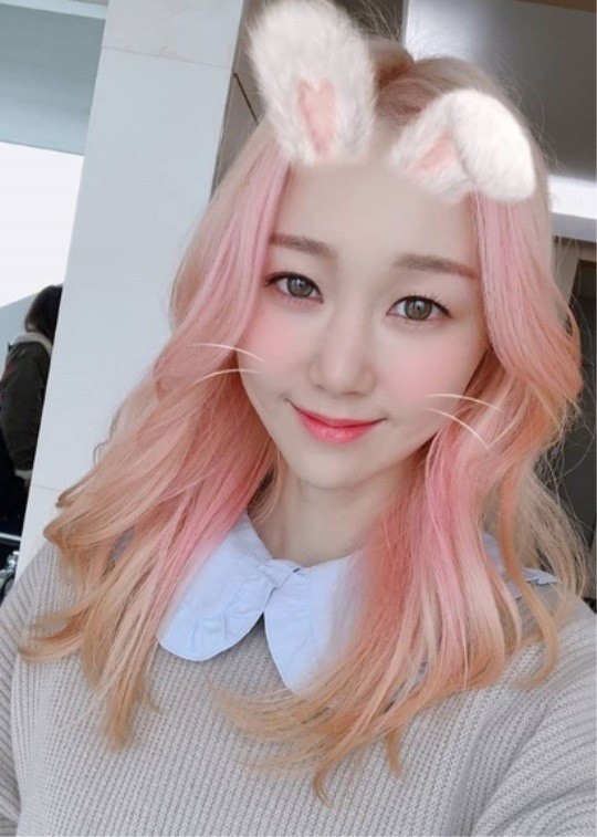 이유영 핑크헤어, 깜찍 토끼 변신 완료