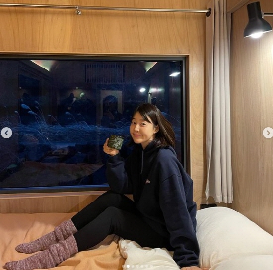 임신 중 한지혜, 일상 공개 사부작사부작 잘 지내