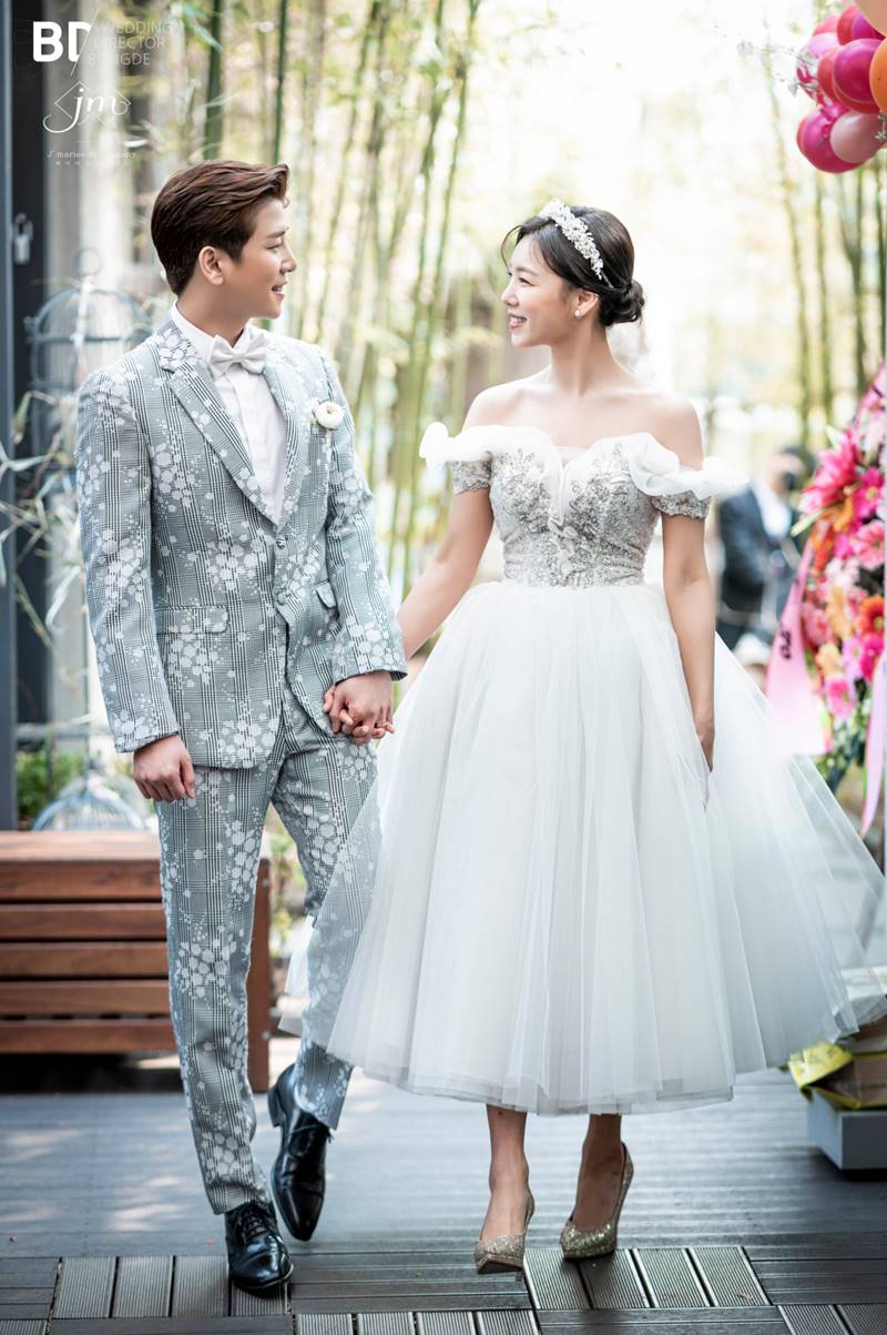 가비엔제이 제니♥김수빈, 결혼식 본식 사진 공개 선남선녀