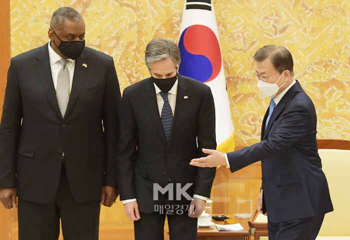 [포토] 문 대통령, 토니 블링컨 미 국무부장관과 기념촬영