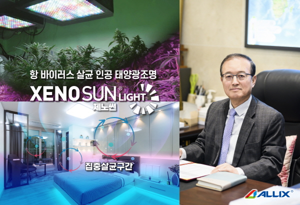 (주)올릭스, 日서 인공태양광 항바이러스 LED 특허 취득