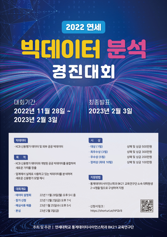 연세대, ‘2022 빅데이터 분석 경진대회’ 개최