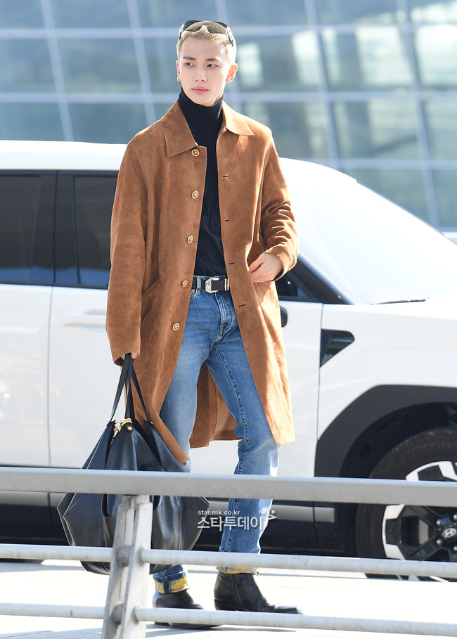 스키즈 현진, 반삭헤어 공항패션 사진 몰아보기[MK포토앨범]