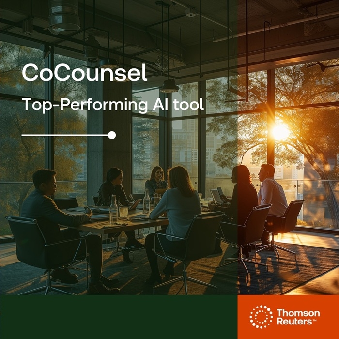 톰슨로이터, 법률 AI 벤치마크에서 생성형 AI 법률비서 ‘코카운슬(CoCounsel)’ 1위 달성