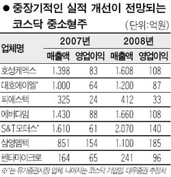 실적 꾸준한 중소형주 잡아라