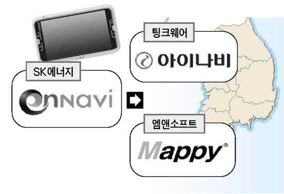 SK에너지 전자지도 시장 도전장
