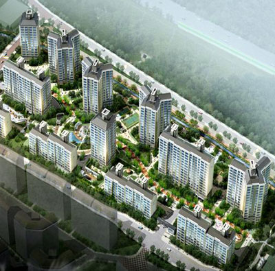 선운지구다사로움 아파트 투시도