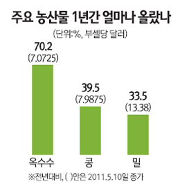 美 기상이변에 국제 상품시장 불안 고조
