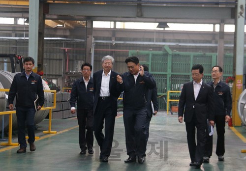 김한 JB금융 회장, 익산공단 중소기업 애로사항 청취