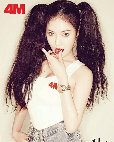 포미닛 컴백 현아, 깜찍 양갈래 머리에 섹시한 반전 레드립으로 시선 강탈