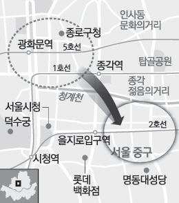 을지로, 도심 오피스 축으로 뜬다