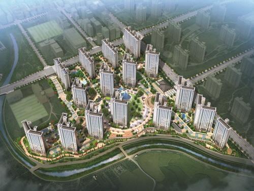 덕산아내 아파트 조감도