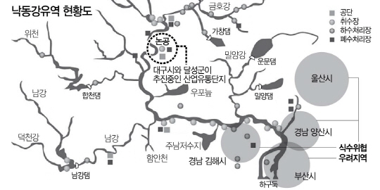 대구·달성군 산단 개발 vs 부산·울산 식수 위협···영남권 낙동강 전투