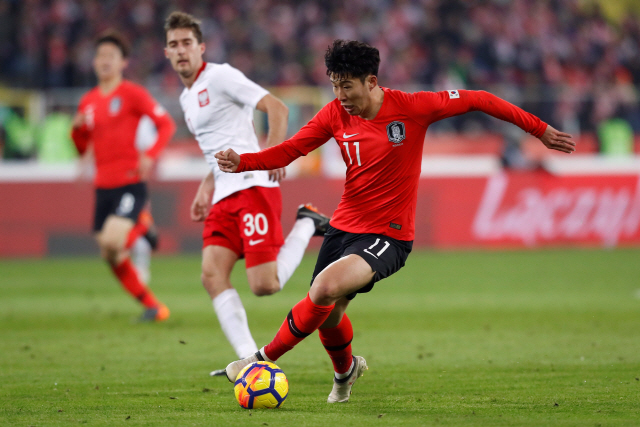 한국 축구 가상 독일 폴란드에 2-3 석패 한국 축구 가상 독일 폴란드에 2-3 석패