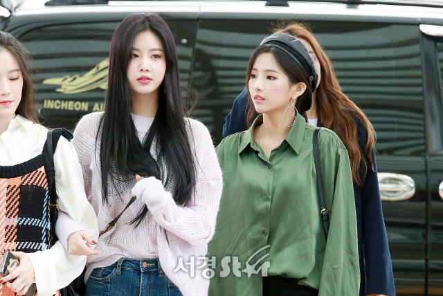 (여자)아이들 수진-소연, 예쁜 분위기 (공항패션)