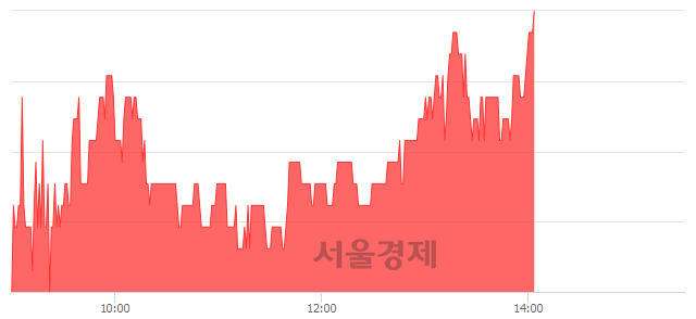 <유>성문전자우, 전일 대비 7.00% 상승.. 일일회전율은 17.25% 기록