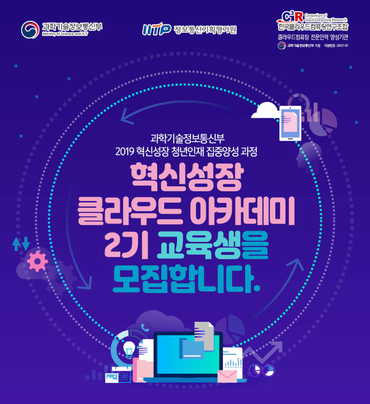 한국클라우드컴퓨팅연구조합‘혁신성장 청년인재 집중양성’수행기관 선정