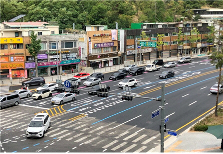 홍은사거리서 홍은1동 방향 유턴 가능