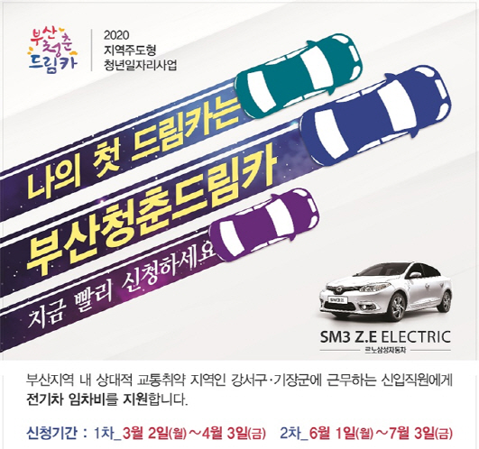 부산청춘드림카 신청하세요···산업단 출퇴근 애로 해소
