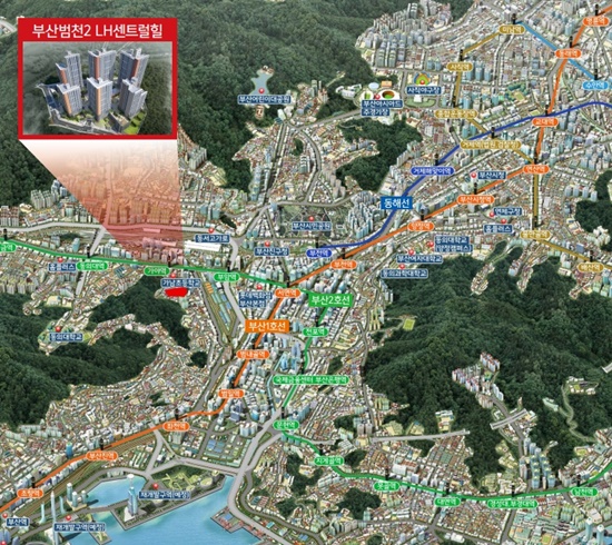 센트럴힐 아파트 배치도