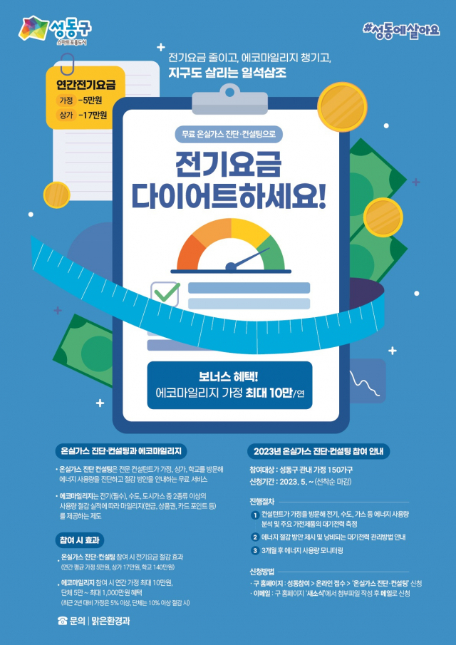 성동구, ‘온실가스 진단·컨설팅 서비스 실시