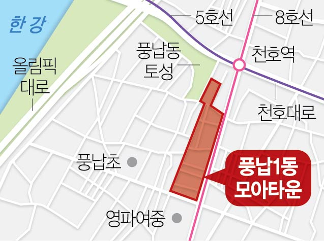 송파구 풍납동 모아타운, 930가구 단지로 탈바꿈[집슐랭]