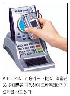 KTF 모바일 결제 세계시장 선도