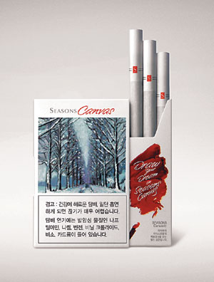 KT&G，담뱃값에 한폭의 그림이..시즌 캔버스 판매