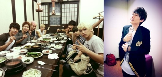 슈퍼주니어 고기파티, 1위 자축 “일등 먹고 고기 먹고”