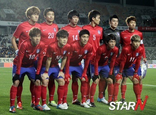 [포토] 한국 위풍당당 국가대표 선수들