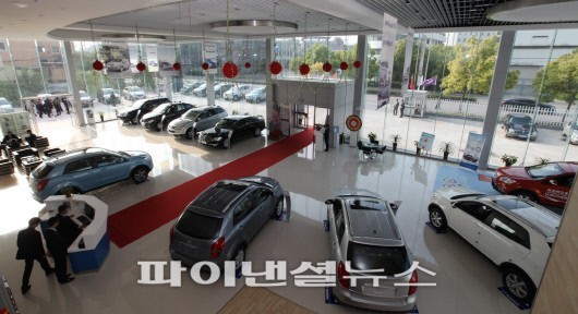르포/쌍용차 상하이 4S대리점을 가다
