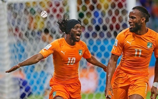 [브라질WC]‘제르비뉴 역전골’ 코트디부아르, 일본에 2-1 승리