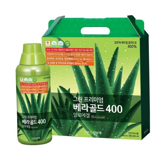 천연 원료 고집한 그린알로에 그린프리미엄베라골드400 신제품 출시
