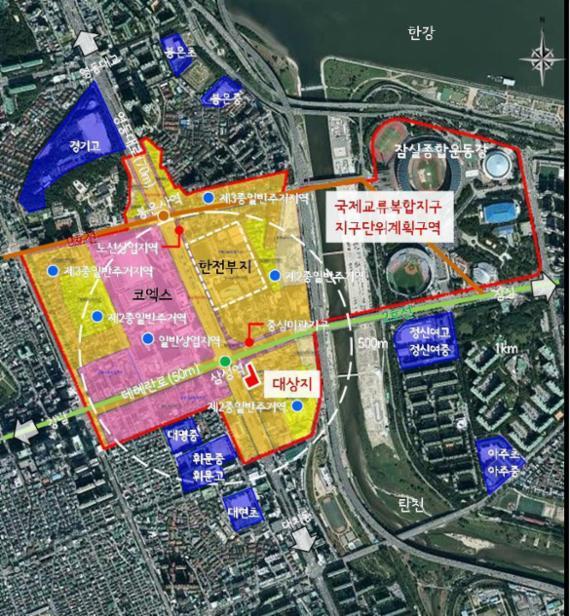 강남 한전부지 인근 지상 19층 관광호텔 들어선다
