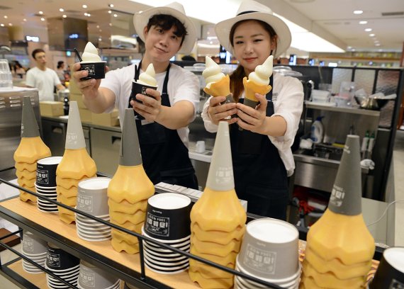 롯데百 부산본점, 50년 전통 소프트아이스크림 백미당 입점