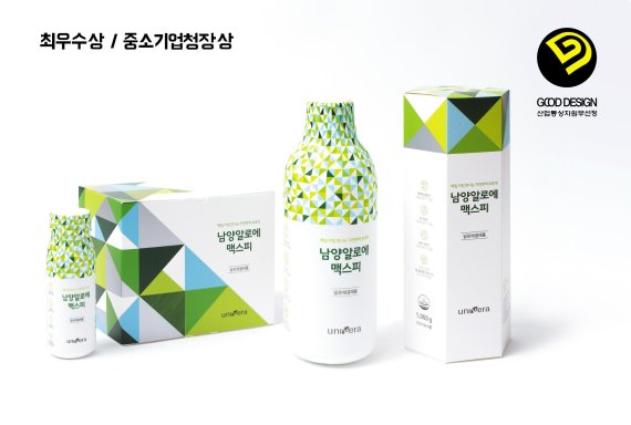 남양알로에 맥스피, 2016 굿디자인 최우수상/중소기업청장상 수상