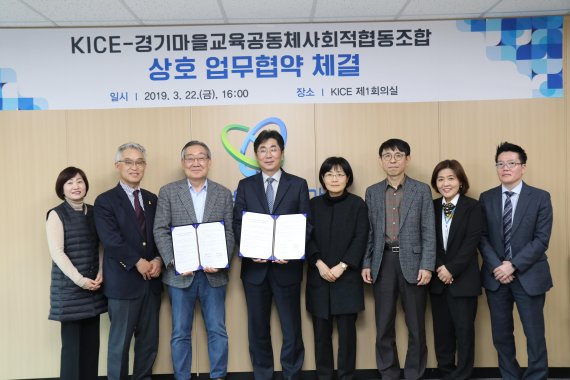 교육과정평가원-경기마을교육협동조합, 공동연구 등 MOU체결