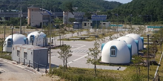  강원도 동해안 최북단 명파해변 오토캠핑장 개장