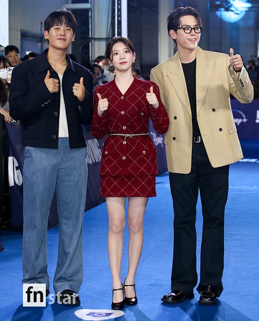 [포토] 이정하-고윤정-김도훈, 폭염에도 이상무