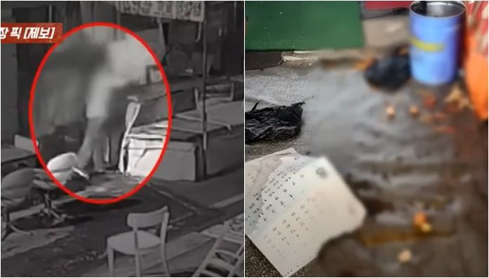 시장 가게에 1년동안 오물 봉지 상습 투기한 男 정체 충격 [영상]