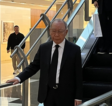 손길승 SK텔레콤 명예회장, 조석래 효성 명예회장 빈소 조문