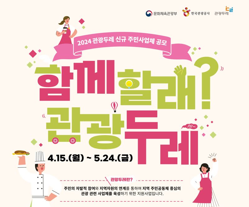 문체부·관광공사, 관광두레 신규 주민사업체 공모