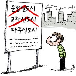 신도시名 파주냐 교하냐