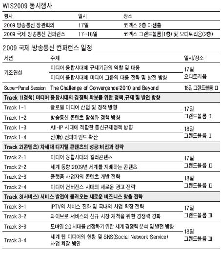 [월드 IT쇼 2009] 세계 14개국 방송 통신 장관회의… 미디어 융합 미래 가늠