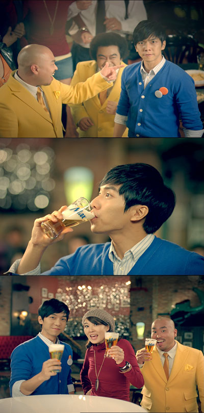 이승기-김선아-길, 맥주광고 대박예감