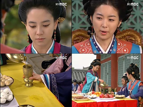 ‘계백’ 한지우, 송지효에게 “술 따르라” 의도적으로 공개 망신 줘