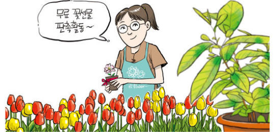 경기 안성시 석정동 꽃집 매출 더 올리려면? 산뜻한 간판으로 바꾸고 무료 꽃선물로 홍보