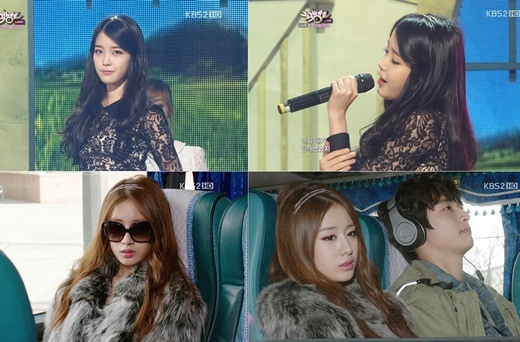 아이유-티아라 지연, 헤어 밴드 패션 열풍!