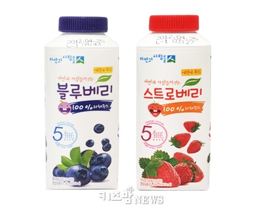 자연과 사람들, 100% 과채즙 주스 선보여