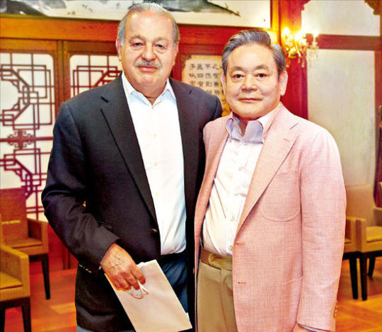이건희, 세계 최고 갑부와 승지원 만찬
